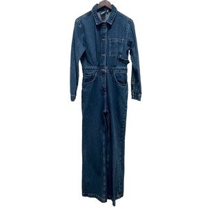 The Ragged Priest Questioner Long Sleeve Dark Blue Boiler Suit Size Small